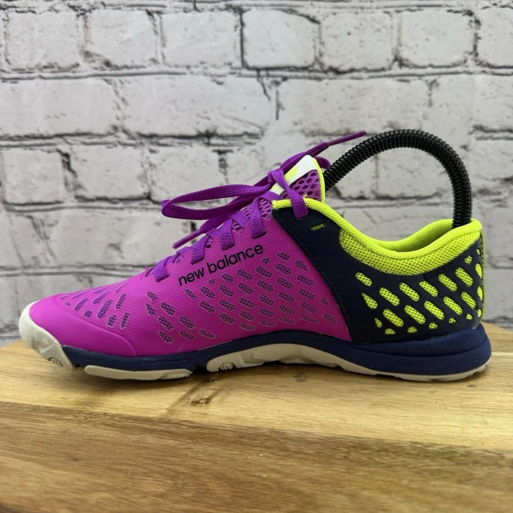 New Balance Women's Minimus Lightweight Purple Lime Training Shoes